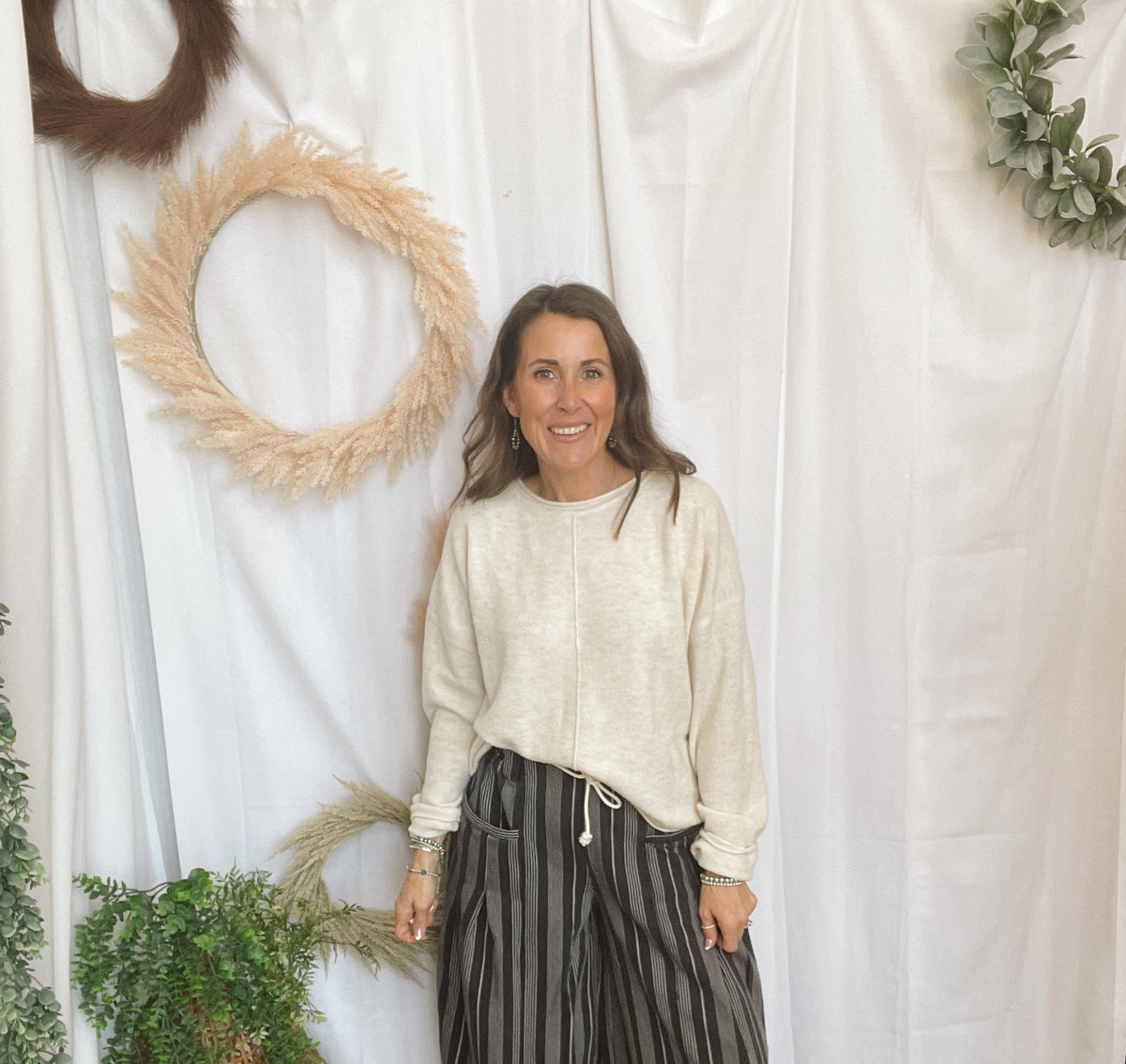 Bali Grey Denim Barrel Pants-Pants-davi-The Silo Boutique, Women's Fashion Boutique Located in Warren and Grand Forks North Dakota