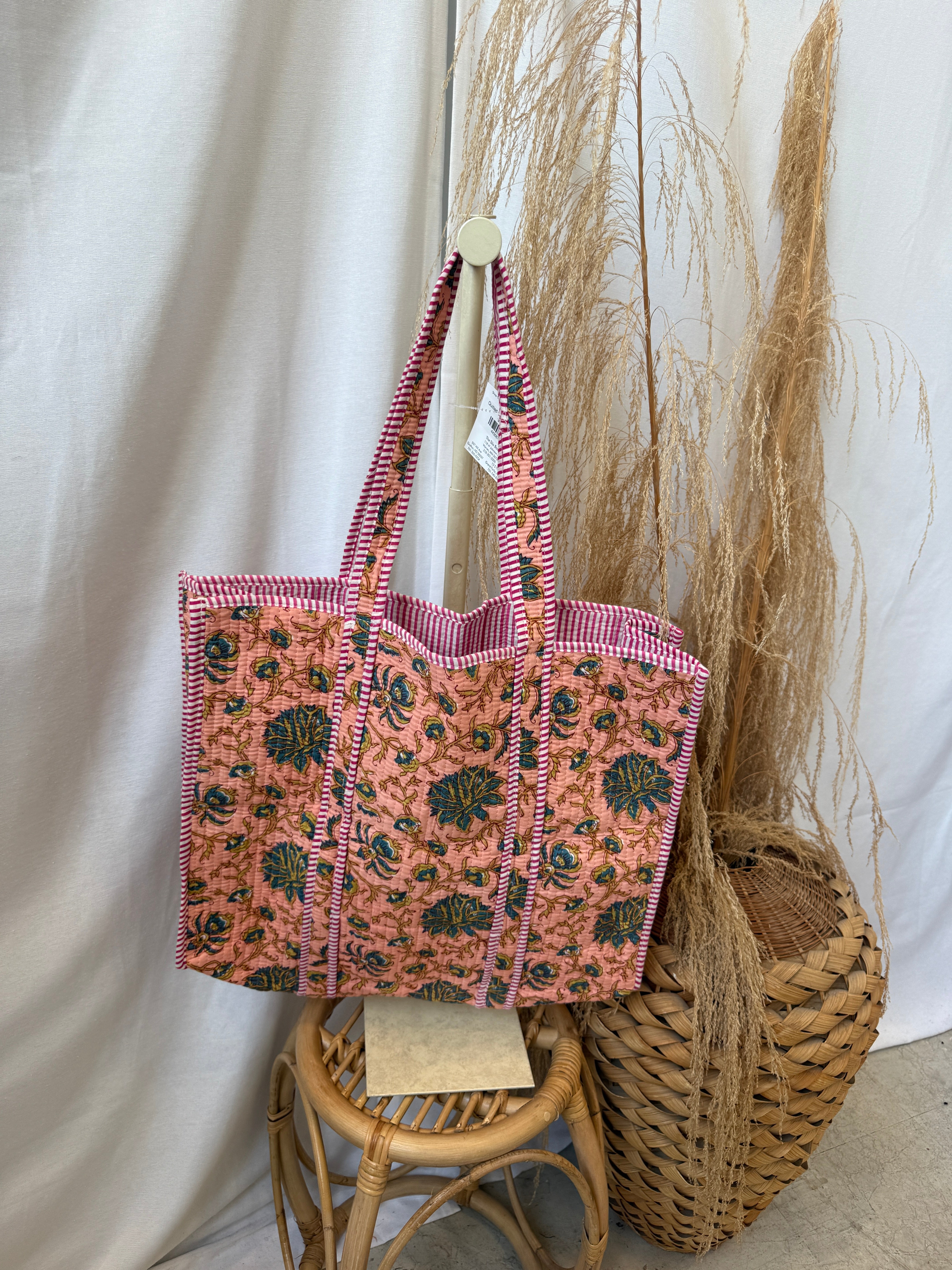 Quilted Bag-Just Peachy-Purses-faire-The Silo Boutique, Women's Fashion Boutique Located in Warren and Grand Forks North Dakota