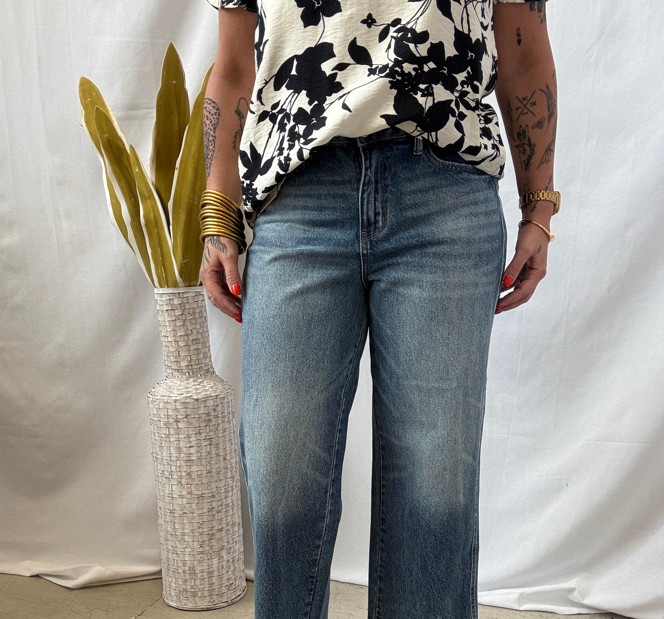 Judy Blue Magic Destroy Hem Crop Jeans-Final Sale-Jeans-judy blue-The Silo Boutique, Women's Fashion Boutique Located in Warren and Grand Forks North Dakota