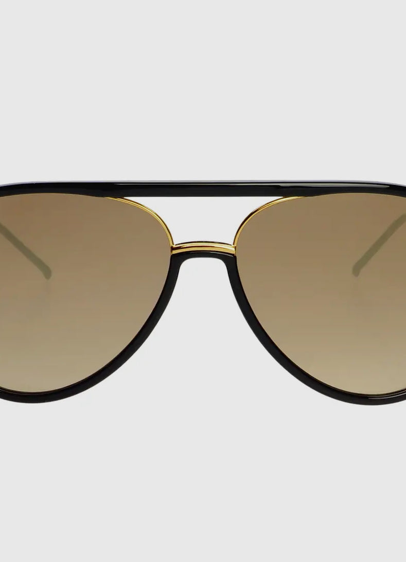 Freyrs Shay Black Gold Mirrored Sunglasses-Sunglasses-freyers-The Silo Boutique, Women's Fashion Boutique Located in Warren and Grand Forks North Dakota