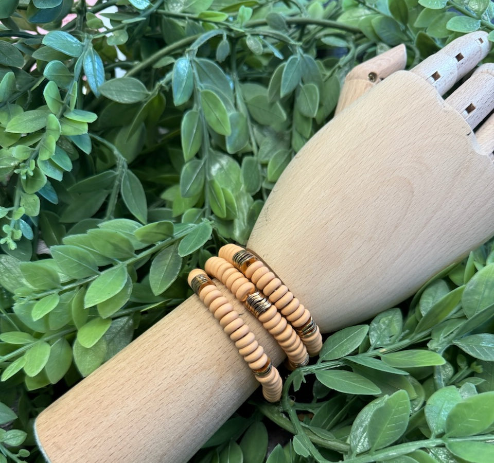 Kenzie Clay Bracelet Set-Bracelets-Dallas Market-The Silo Boutique, Women's Fashion Boutique Located in Warren and Grand Forks North Dakota