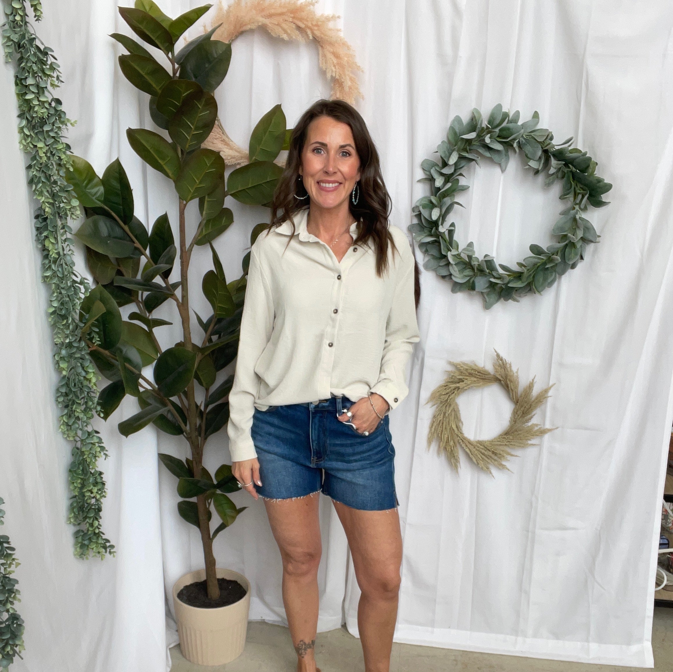 Allie Soft and Airy Top-Oat-Tank Tops-allie Rose-The Silo Boutique, Women's Fashion Boutique Located in Warren and Grand Forks North Dakota