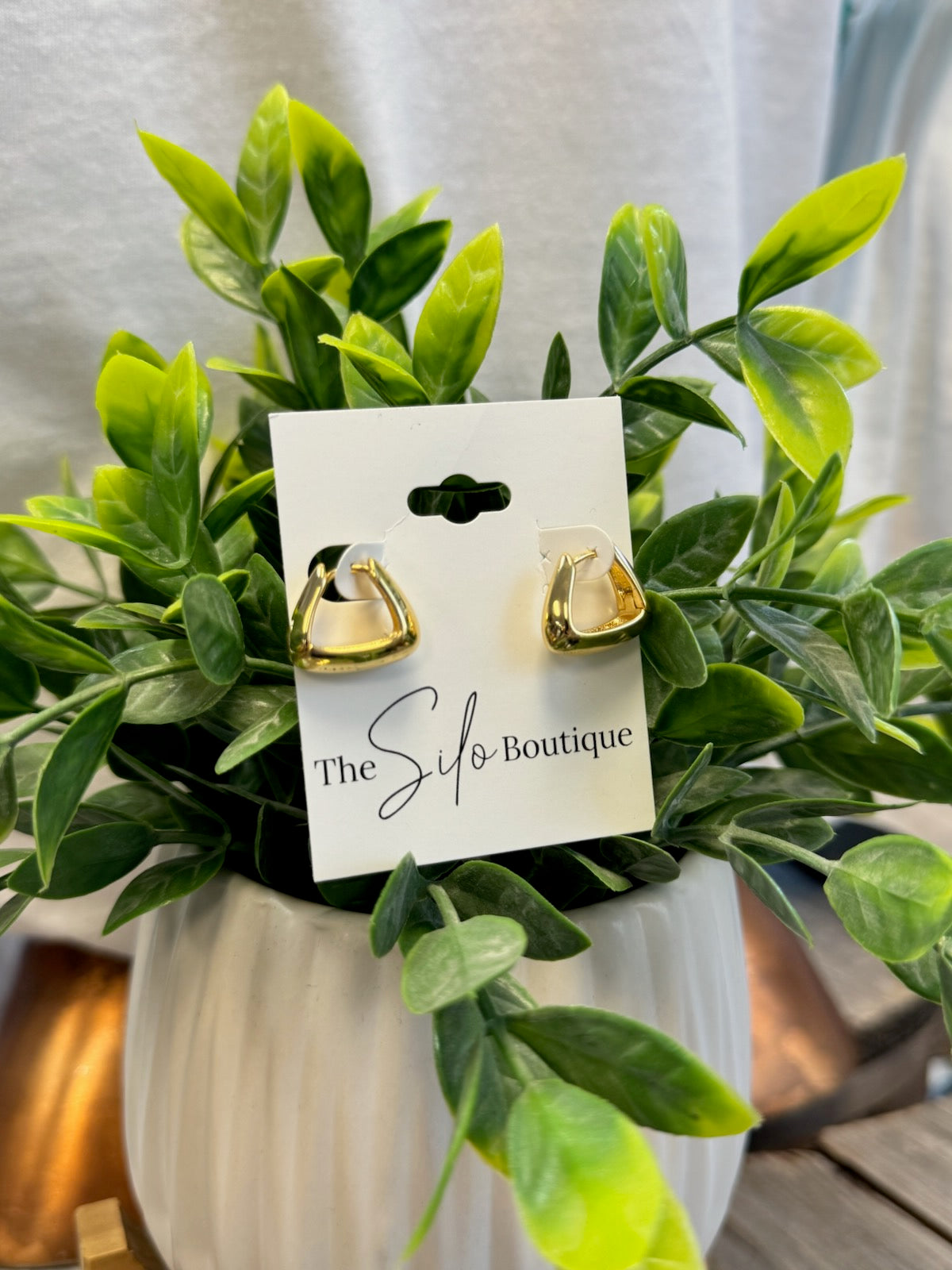 Gold Dipped Earrings-Earrings-Fame-The Silo Boutique, Women's Fashion Boutique Located in Warren and Grand Forks North Dakota
