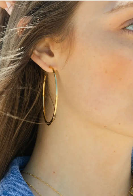 Splendid Large Hoops-earrings-splendid iris-The Silo Boutique, Women's Fashion Boutique Located in Warren and Grand Forks North Dakota