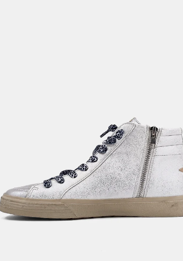 ShuShop Rio White Silver Sneaker-Shoes-shushop-The Silo Boutique, Women's Fashion Boutique Located in Warren and Grand Forks North Dakota