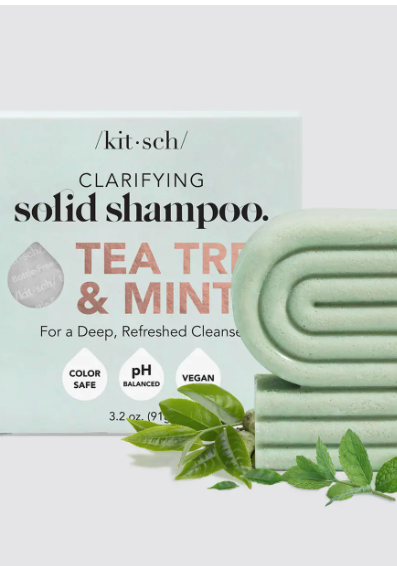 Kitsch Tea Tree + Mint Clarifying Shampoo Bar-Hair Accessories-kitsch-The Silo Boutique, Women's Fashion Boutique Located in Warren and Grand Forks North Dakota