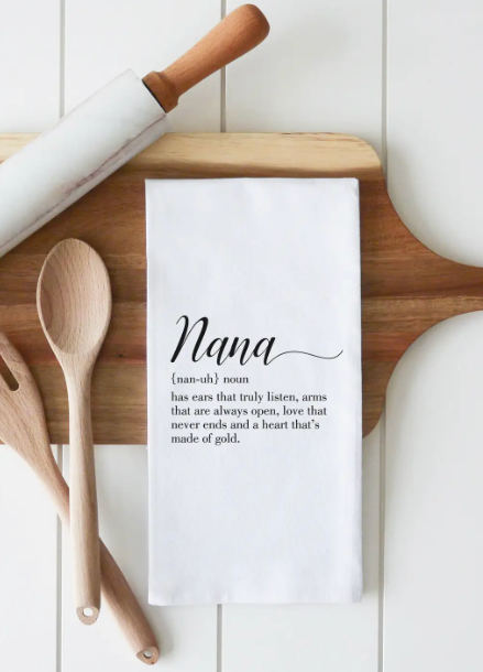 Nana Tea Towel-Tea Towels-Porter Lane-The Silo Boutique, Women's Fashion Boutique Located in Warren and Grand Forks North Dakota