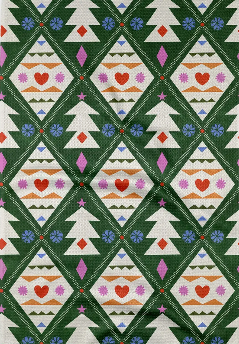 Geometry Tea Towel-dish cloth-geometry-The Silo Boutique, Women's Fashion Boutique Located in Warren and Grand Forks North Dakota