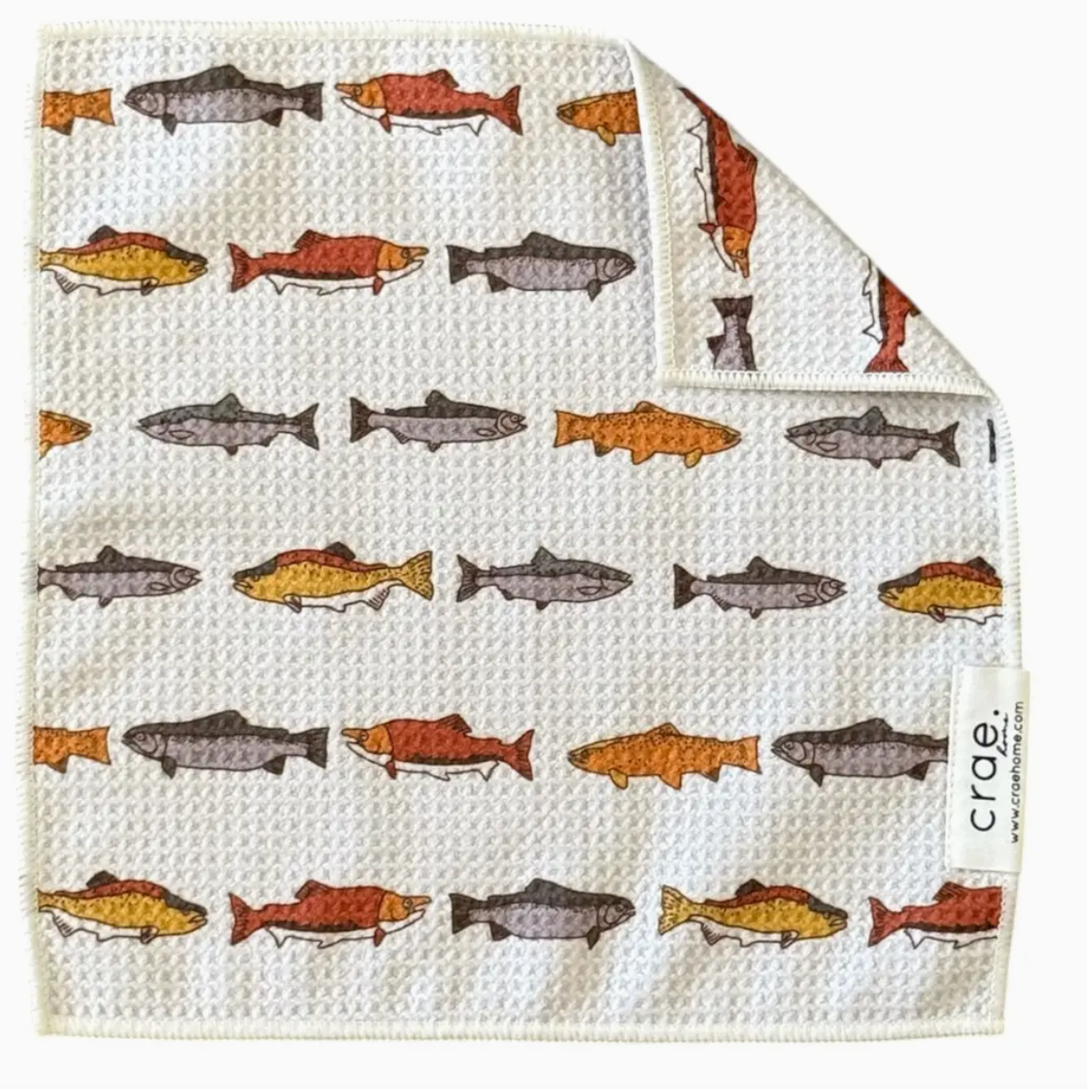 Crae Fishy Fish Washcloth-Tea Towels-crae-The Silo Boutique, Women's Fashion Boutique Located in Warren and Grand Forks North Dakota
