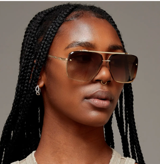 TopFoxx Small Bella Coffee Sunglasses-Sunglasses-topfoxx-The Silo Boutique, Women's Fashion Boutique Located in Warren and Grand Forks North Dakota