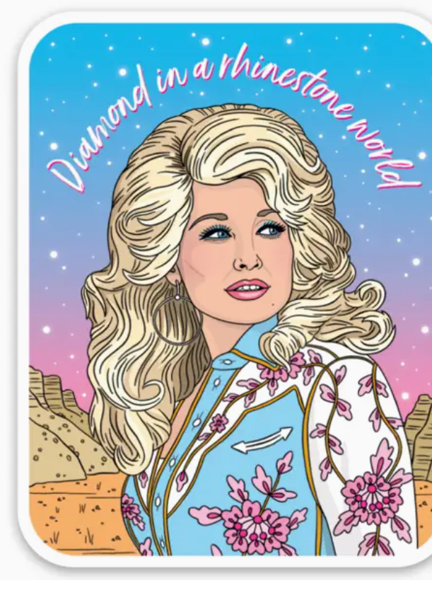 Dolly Diamond in A Rhinestone Sticker-Stickers-fair-The Silo Boutique, Women's Fashion Boutique Located in Warren and Grand Forks North Dakota