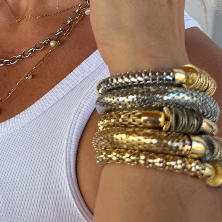 The Statement Stack Bracelets-Bracelets-blakeley-The Silo Boutique, Women's Fashion Boutique Located in Warren and Grand Forks North Dakota
