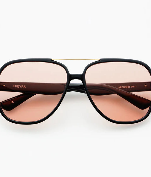 Freyrs Spencer Black Pink Sunglasses-Sunglasses-freyers-The Silo Boutique, Women's Fashion Boutique Located in Warren and Grand Forks North Dakota