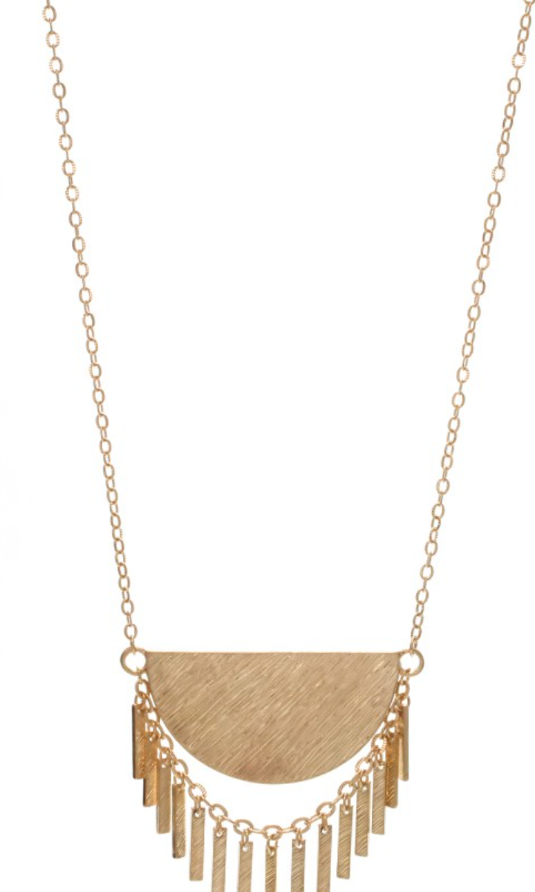 Gold Lover Necklace-Necklaces-chicago-The Silo Boutique, Women's Fashion Boutique Located in Warren and Grand Forks North Dakota