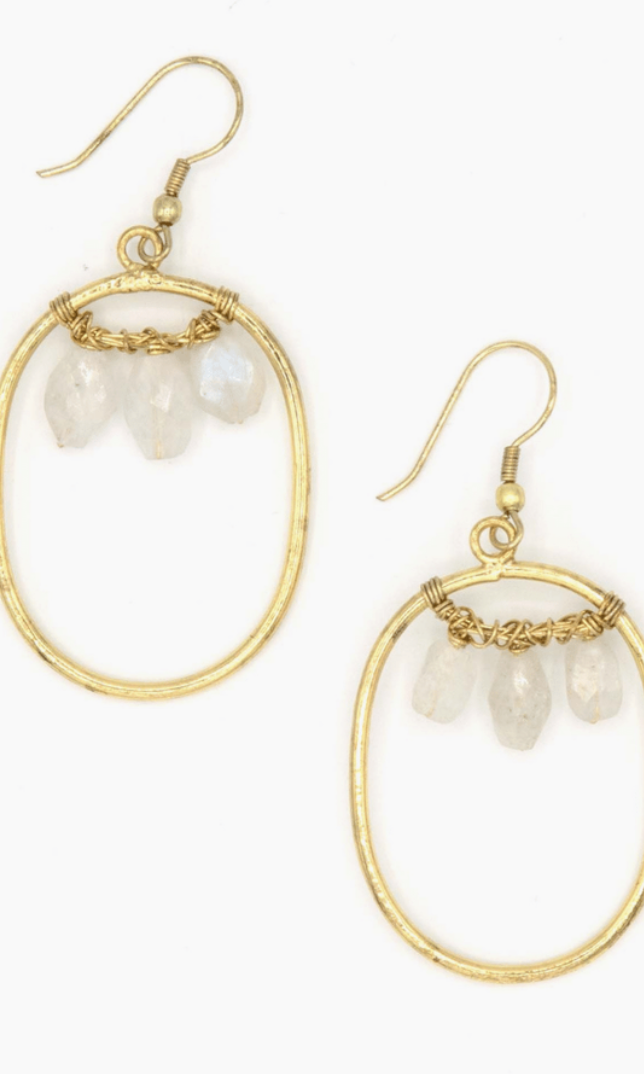 Blazen Moonstone Earrings-Earrings-fa-The Silo Boutique, Women's Fashion Boutique Located in Warren and Grand Forks North Dakota