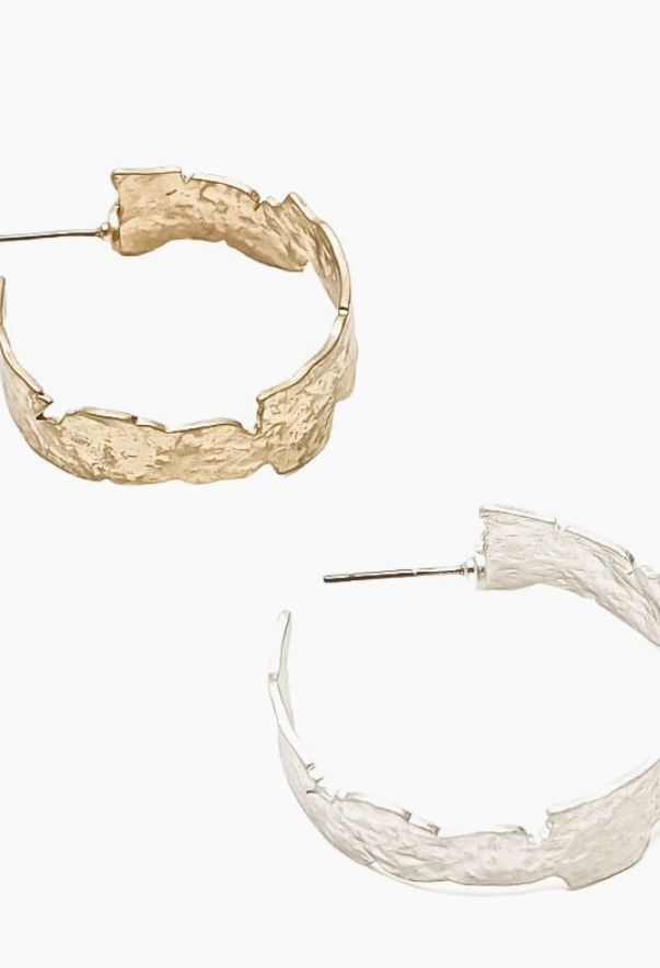 Gloria Hoop Earrings-Earrings-my girl la-The Silo Boutique, Women's Fashion Boutique Located in Warren and Grand Forks North Dakota