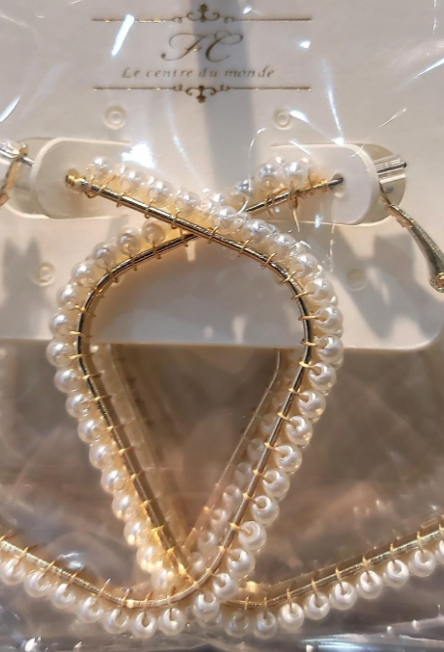 Pearl Textured Square Earrings-earrings-illord-The Silo Boutique, Women's Fashion Boutique Located in Warren and Grand Forks North Dakota