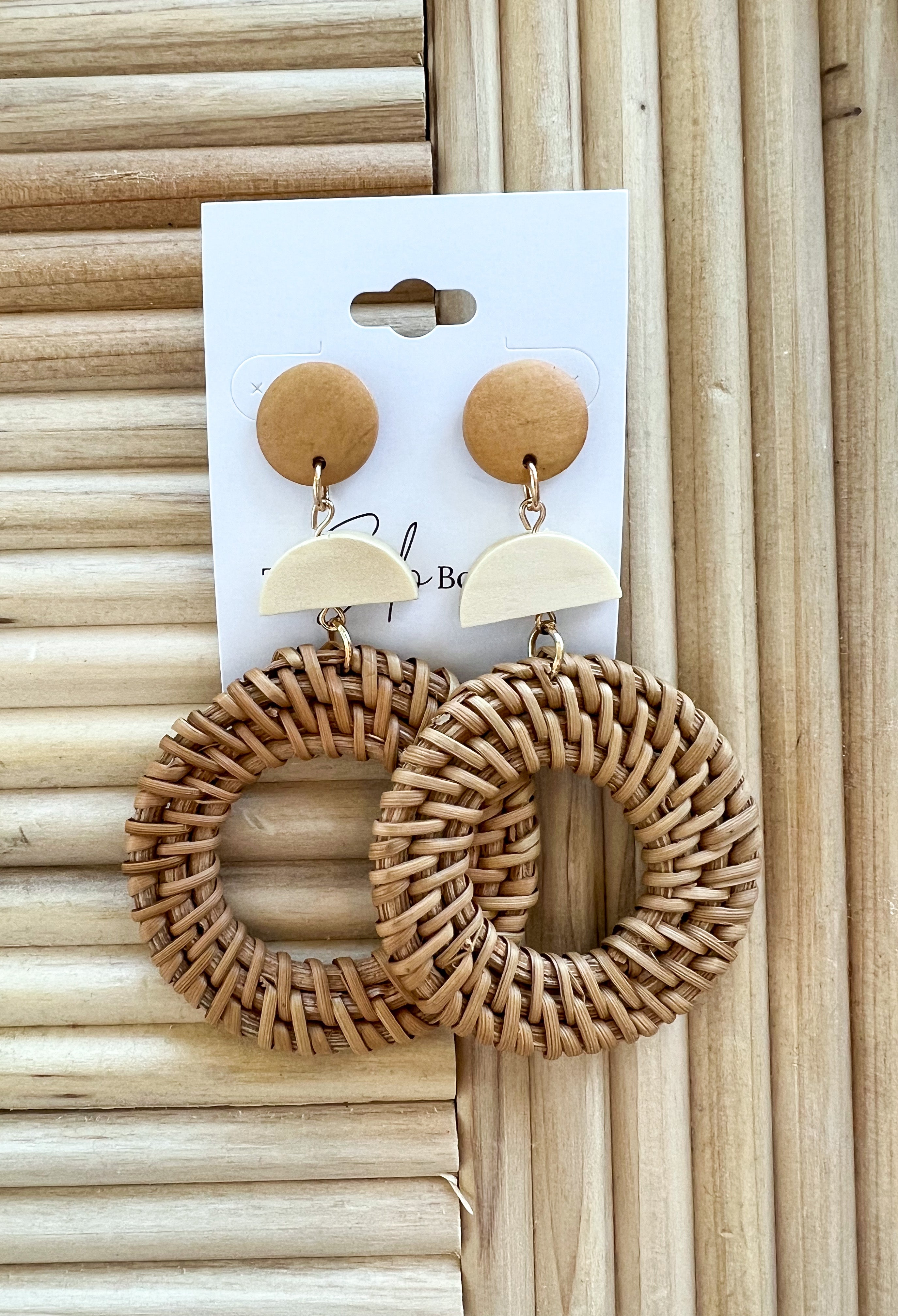 Fame Round Earrings-Earrings-Fame-The Silo Boutique, Women's Fashion Boutique Located in Warren and Grand Forks North Dakota