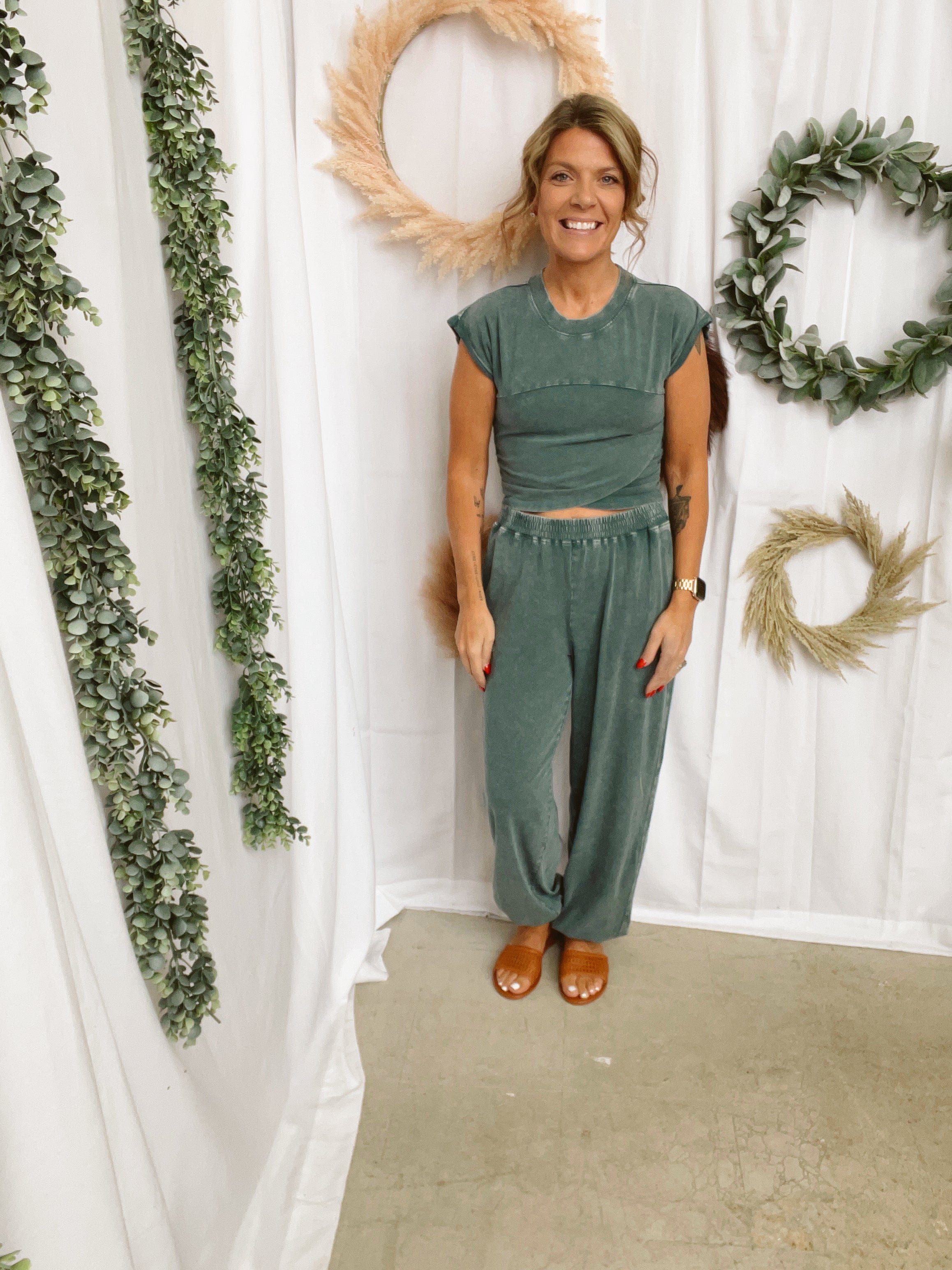 In the Moves Set-Dark-Teal-Outfit Sets-hyfve-The Silo Boutique, Women's Fashion Boutique Located in Warren and Grand Forks North Dakota