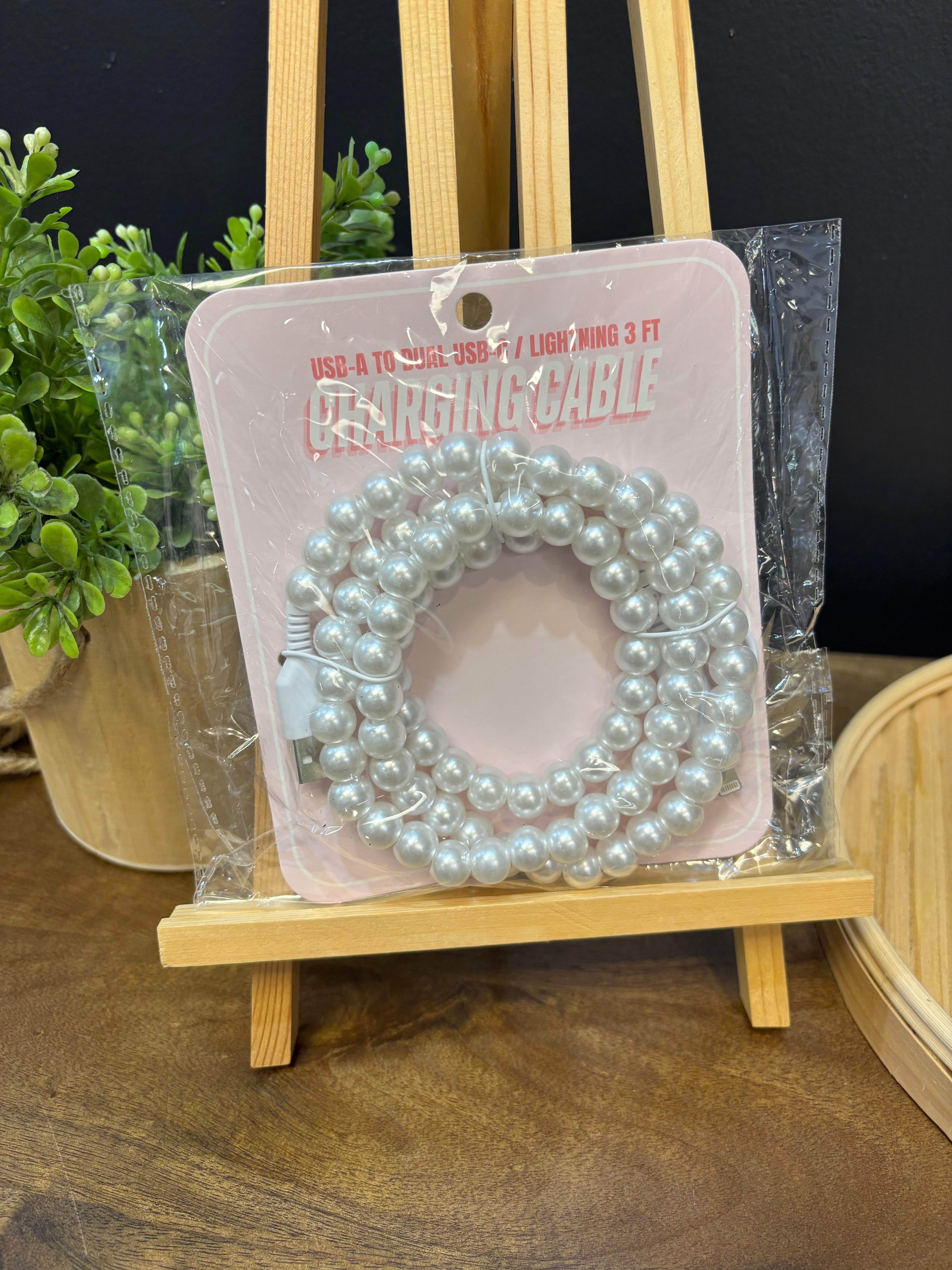 TikTok Fast Charging Cable-Pearl-The Silo Boutique-The Silo Boutique, Women's Fashion Boutique Located in Warren and Grand Forks North Dakota