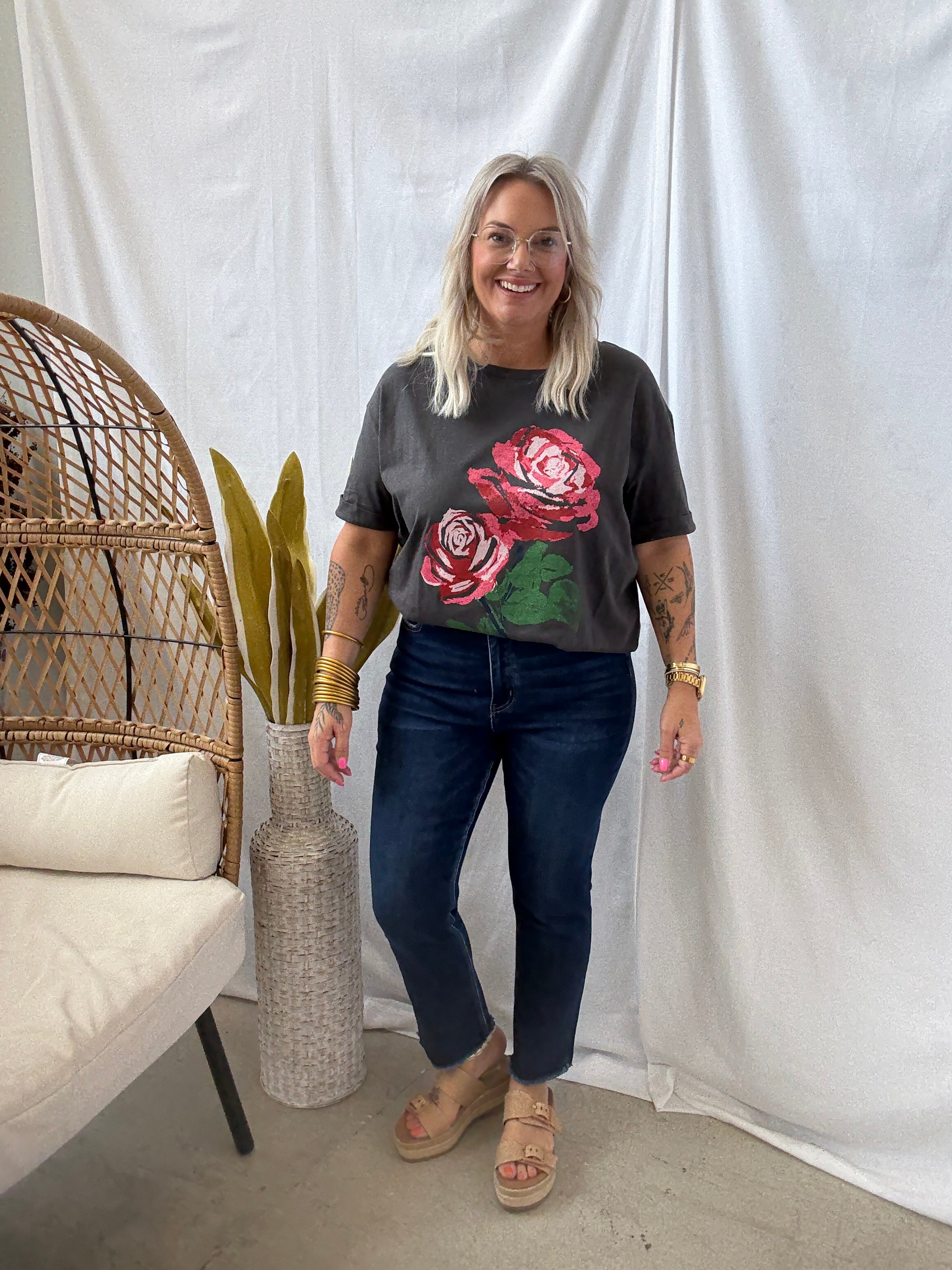 Vervet Growing Light Slim Straight Jeans-Jeans-vervet-The Silo Boutique, Women's Fashion Boutique Located in Warren and Grand Forks North Dakota