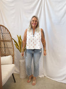 Cherry Polished Top-Tank Tops-hem and thread-The Silo Boutique, Women's Fashion Boutique Located in Warren and Grand Forks North Dakota