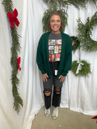 Lori Sweater Cardigan-Hunter Green-Cardigans-hyfve-The Silo Boutique, Women's Fashion Boutique Located in Warren and Grand Forks North Dakota