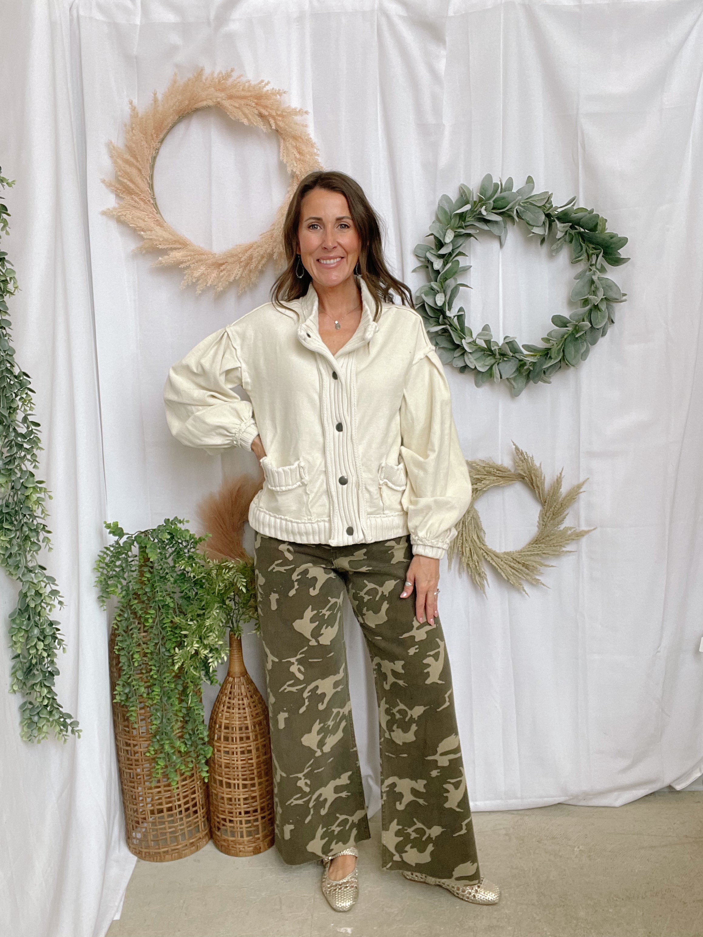 Lov Vintage Cardigan-Cream-Cardigans-lovlov-The Silo Boutique, Women's Fashion Boutique Located in Warren and Grand Forks North Dakota