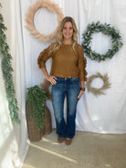 Risen Kenzie Leather Trim Jeans-Jeans-risen-The Silo Boutique, Women's Fashion Boutique Located in Warren and Grand Forks North Dakota