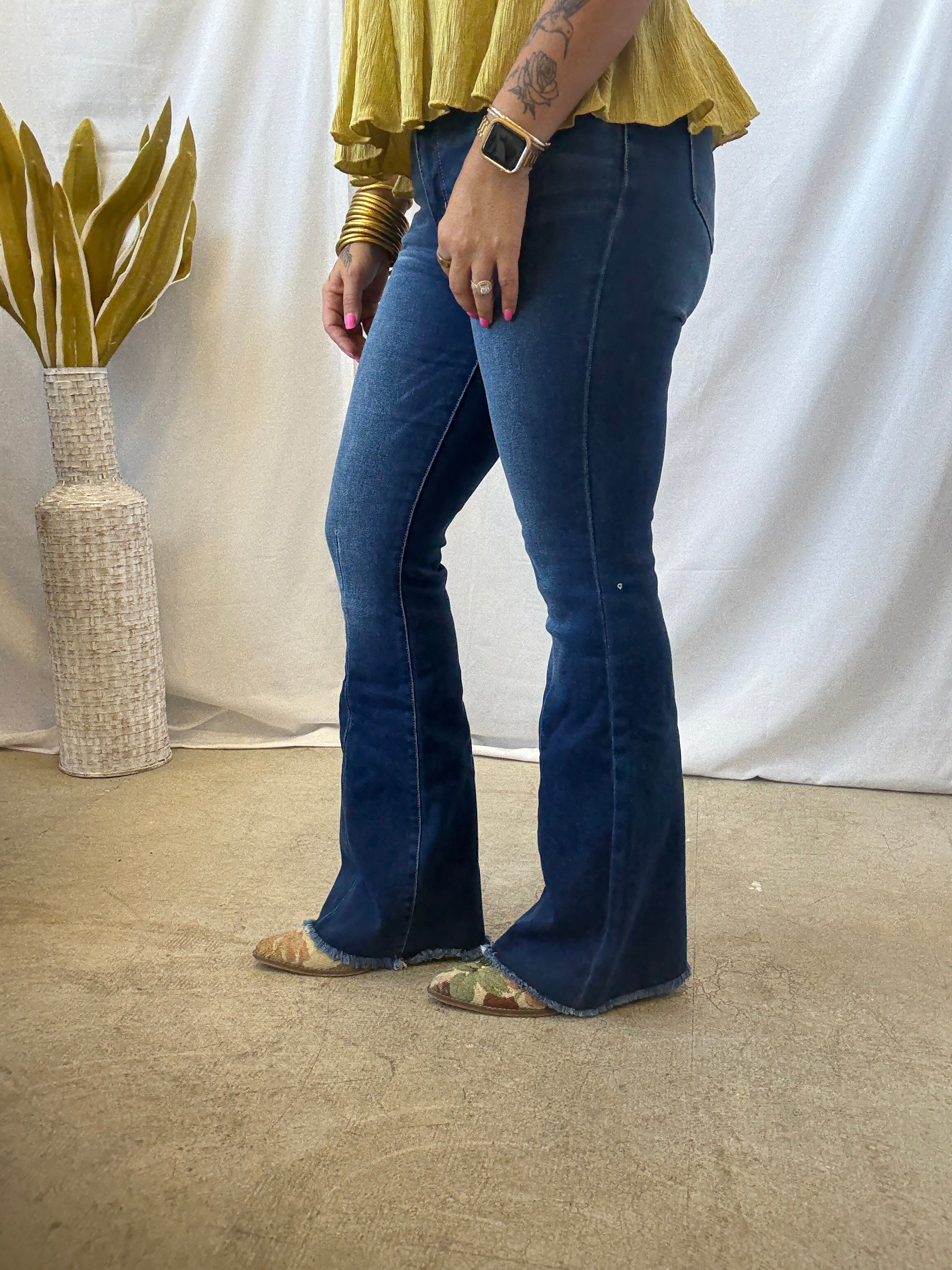 KanCan Out West Flare Jeans-Jeans-Kancan-The Silo Boutique, Women's Fashion Boutique Located in Warren and Grand Forks North Dakota