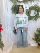 Hawks Sweatshirt-Cardigans-blackframe-The Silo Boutique, Women's Fashion Boutique Located in Warren and Grand Forks North Dakota