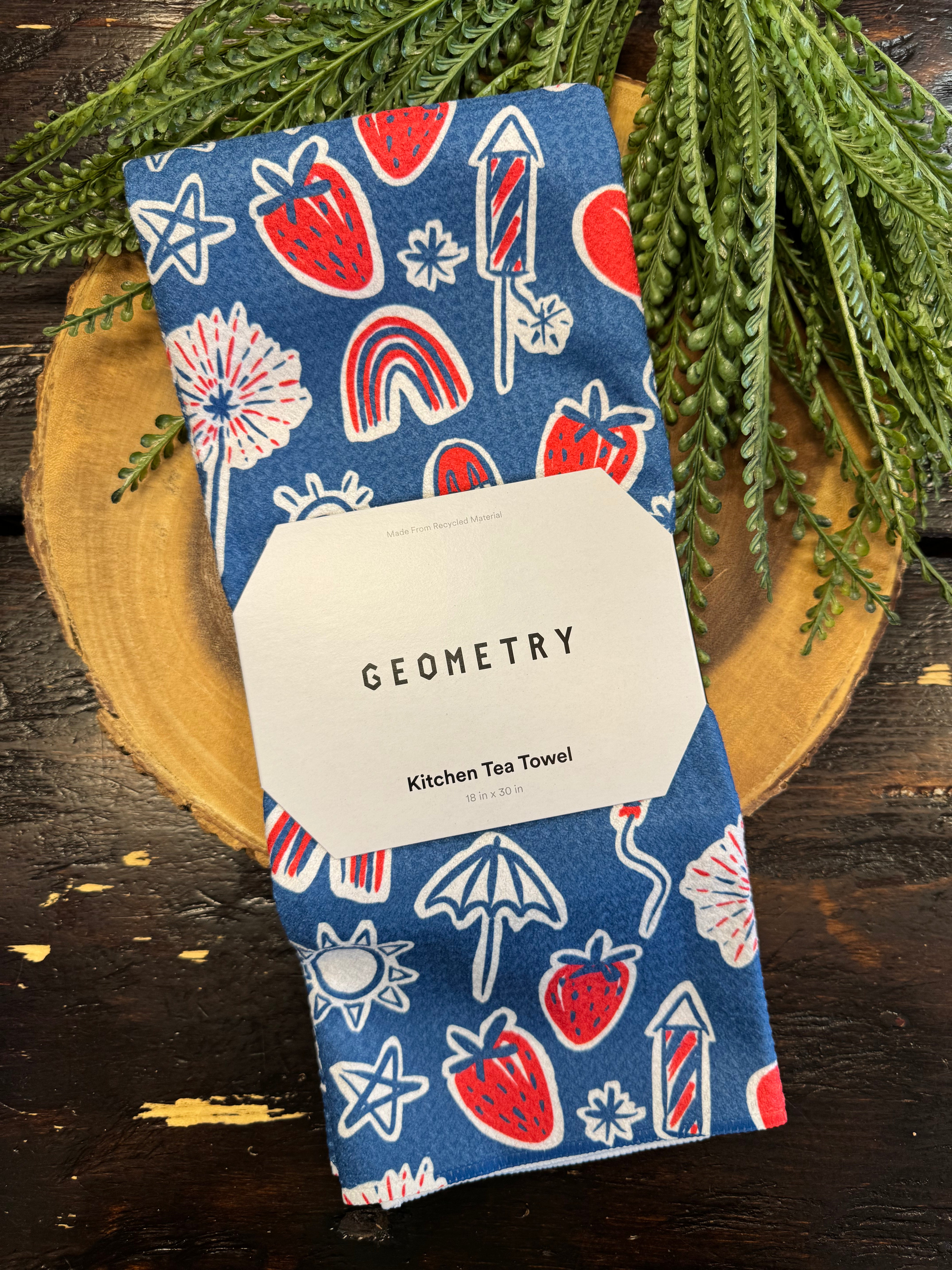 Geometry Tea Towel-dish cloth-geometry-The Silo Boutique, Women's Fashion Boutique Located in Warren and Grand Forks North Dakota