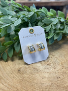 Gold & Silver Fiona Earrings-Amanda Blu-The Silo Boutique, Women's Fashion Boutique Located in Warren and Grand Forks North Dakota