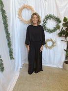 Modal Wide Leg So Soft Pants-Black-Pants-curds-The Silo Boutique, Women's Fashion Boutique Located in Warren and Grand Forks North Dakota