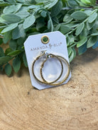 Leilani Polished Braided Large Hoop-Amanda Blu-The Silo Boutique, Women's Fashion Boutique Located in Warren and Grand Forks North Dakota