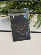 Zigzag Necklace-Gold-Necklaces-Fame-The Silo Boutique, Women's Fashion Boutique Located in Warren and Grand Forks North Dakota