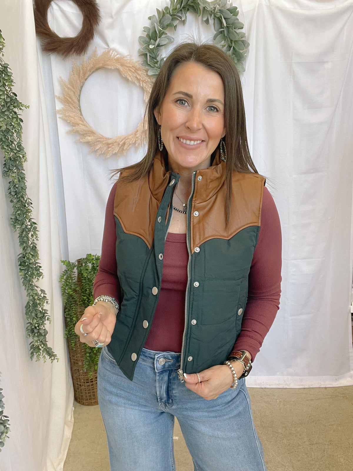 Misty Vest-Vests-lelis-The Silo Boutique, Women's Fashion Boutique Located in Warren and Grand Forks North Dakota