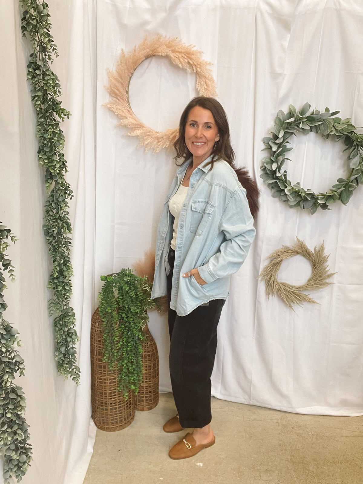 Risen Western Yoke Denim Top-Coats & Jackets-risen-The Silo Boutique, Women's Fashion Boutique Located in Warren and Grand Forks North Dakota