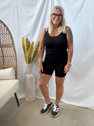 Bella Booty Lifting Black Shorts-FINAL SALE-Shorts-mono b-The Silo Boutique, Women's Fashion Boutique Located in Warren and Grand Forks North Dakota