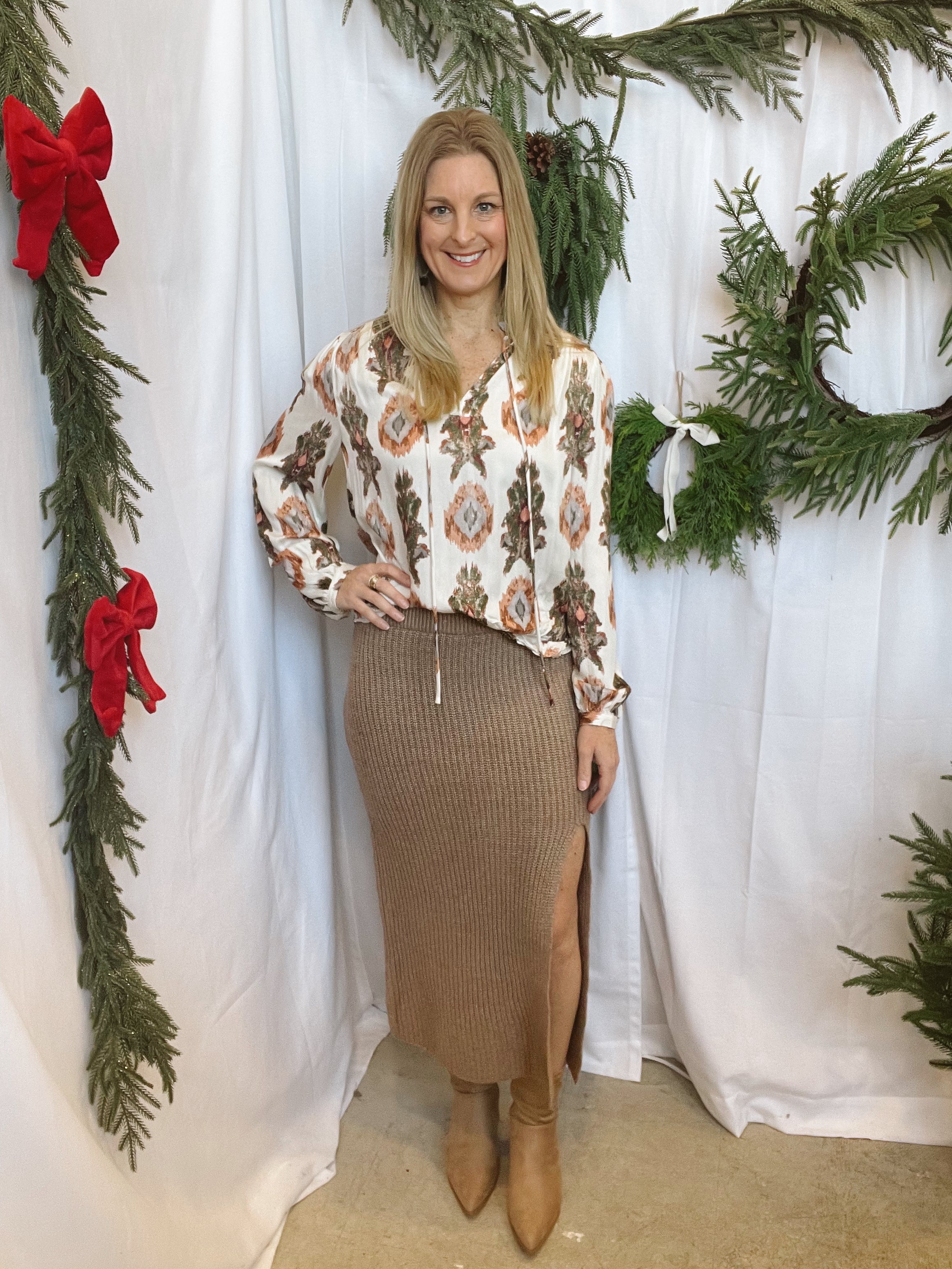Callie Sweater-Caramel-Sweaters-hyfve-The Silo Boutique, Women's Fashion Boutique Located in Warren and Grand Forks North Dakota