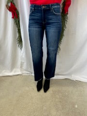Risen Deep Blue Straight Jeans-Jeans-risen-The Silo Boutique, Women&#39;s Fashion Boutique Located in Warren and Grand Forks North Dakota