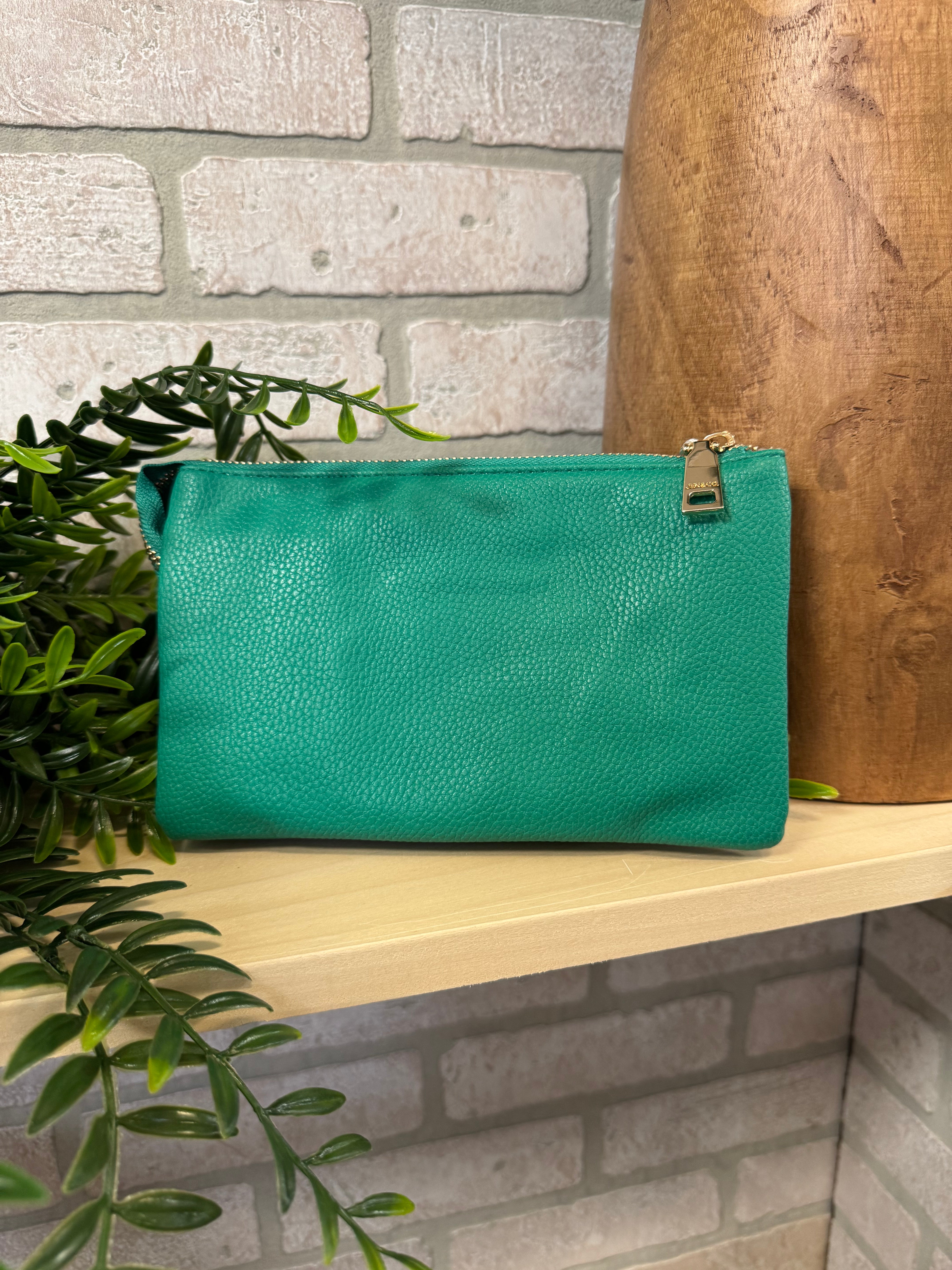 Riley 3 Compartment Crossbody/Wristlet-Crossbody Purses-Jen and Co-The Silo Boutique, Women's Fashion Boutique Located in Warren and Grand Forks North Dakota