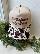 Zen I'm the Friend Low Places Hat-Cow-Hats-Zenana-The Silo Boutique, Women's Fashion Boutique Located in Warren and Grand Forks North Dakota