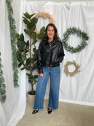 Allie Soft Faux Leather Jacket-Coats & Jackets-allie Rose-The Silo Boutique, Women's Fashion Boutique Located in Warren and Grand Forks North Dakota