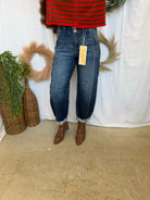 Risen Rory Slouchy Ankle Barrel Jeans-Jeans-risen-The Silo Boutique, Women's Fashion Boutique Located in Warren and Grand Forks North Dakota
