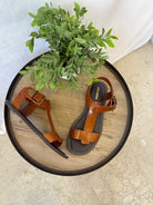 Steve Madden Brazinn Sandal-Tan Leather-Final Sale-Sneakers-steve madden-The Silo Boutique, Women's Fashion Boutique Located in Warren and Grand Forks North Dakota
