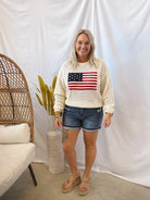 Flag Sweater-FINAL SALE-Sweaters-jodifl-The Silo Boutique, Women's Fashion Boutique Located in Warren and Grand Forks North Dakota