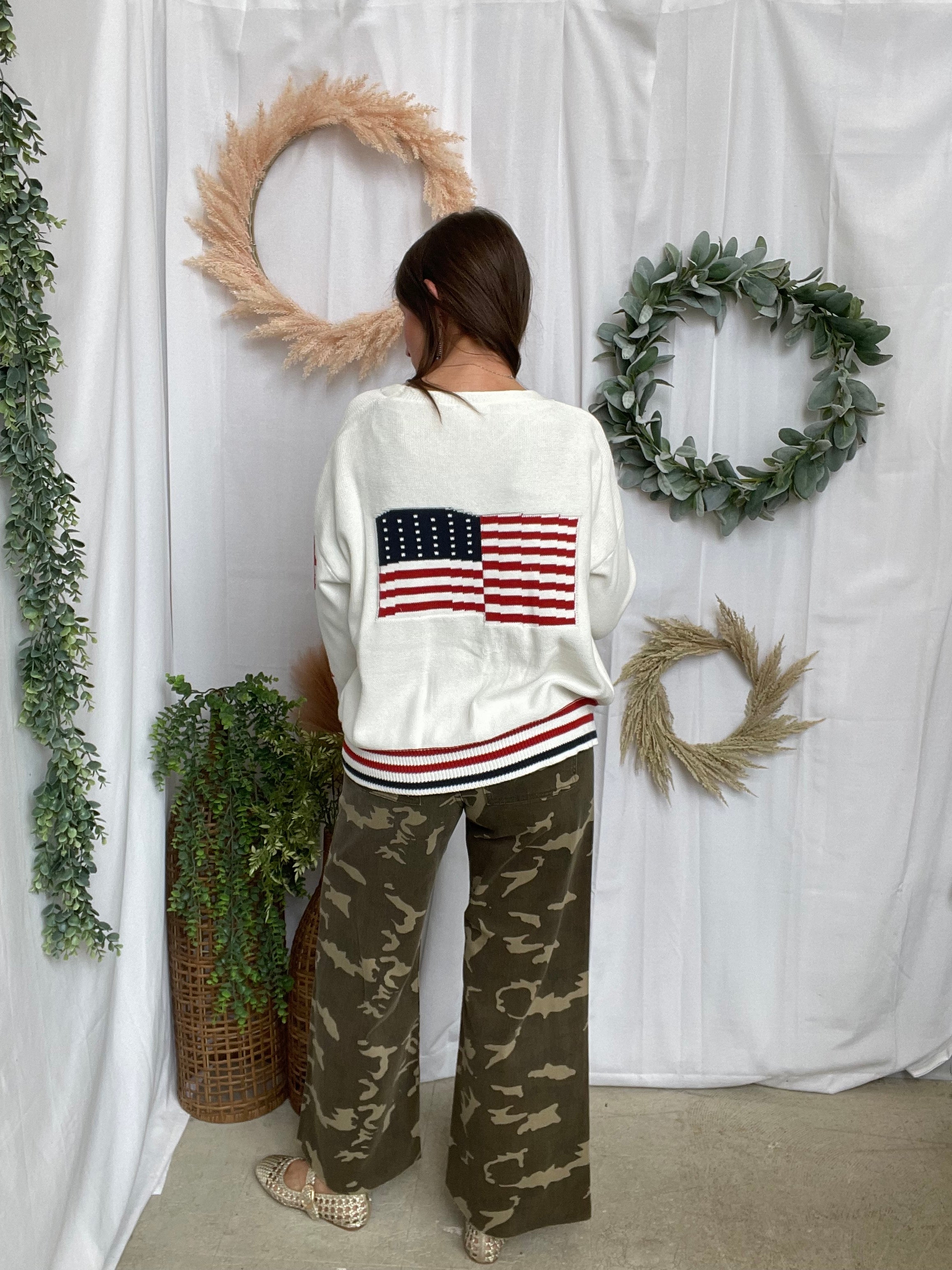 The Patriotic Cardigan-Cardigans-eesome-The Silo Boutique, Women's Fashion Boutique Located in Warren and Grand Forks North Dakota