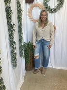 Bethany Hooded Cardigan-Light Beige-Cardigans-hyfve-The Silo Boutique, Women's Fashion Boutique Located in Warren and Grand Forks North Dakota