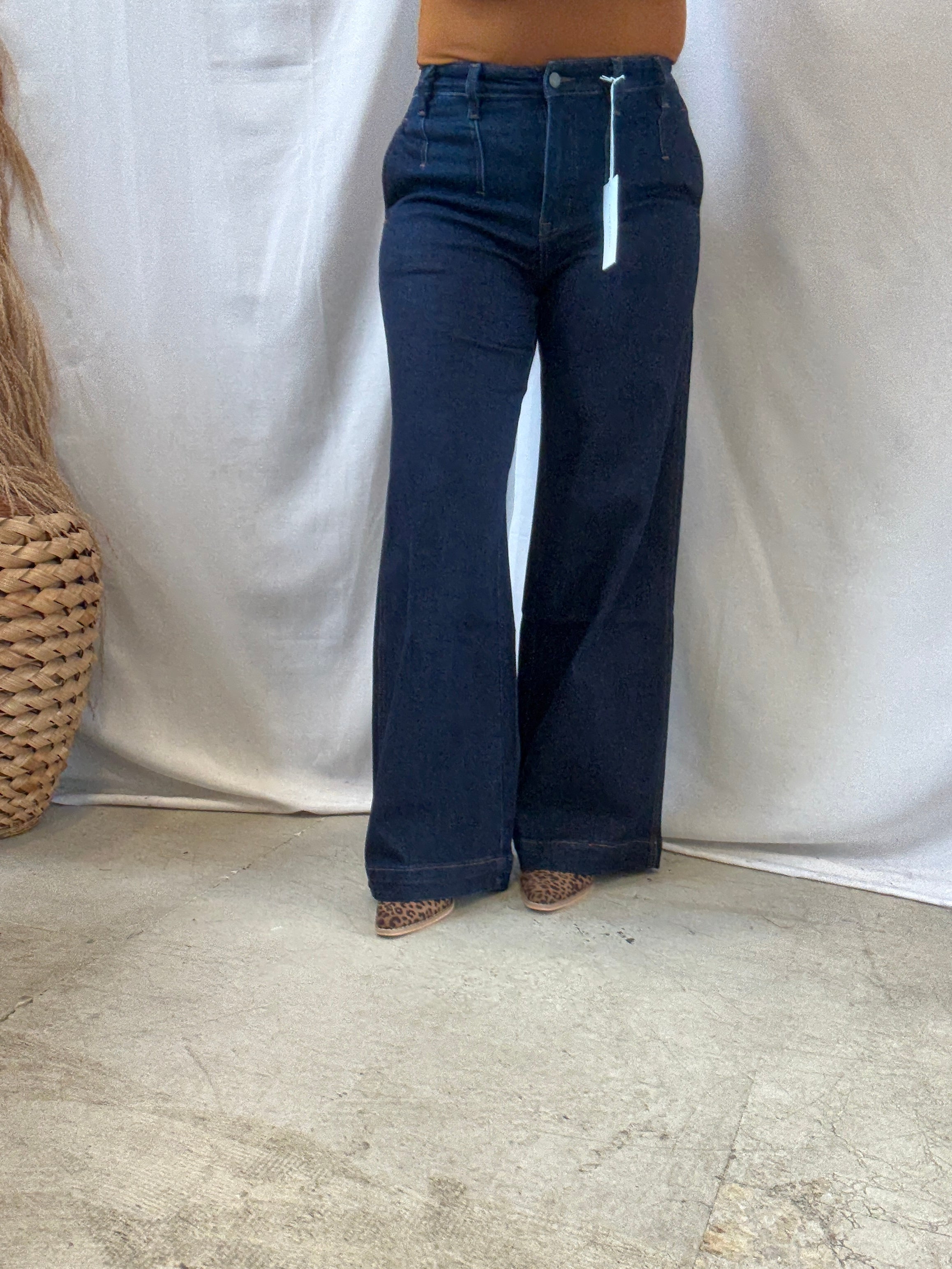 Flying Monkey Luminous Charm Wide Leg Jeans-Final Sale-Jeans-flying monkey-The Silo Boutique, Women's Fashion Boutique Located in Warren and Grand Forks North Dakota